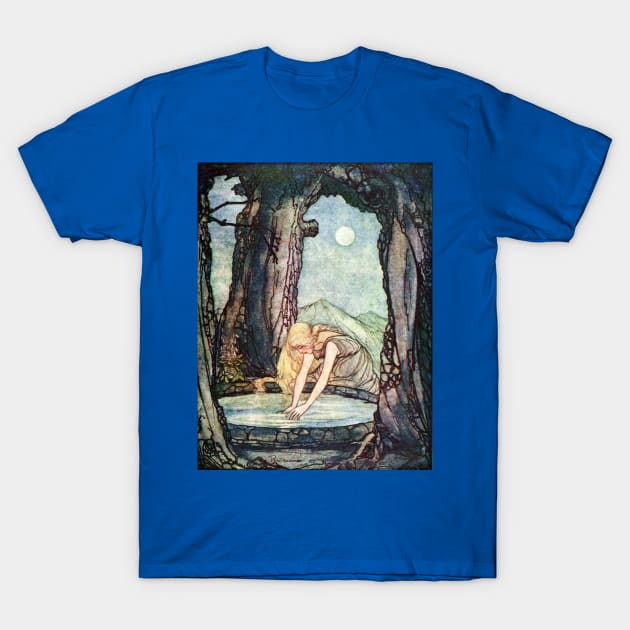 The Goose Girl at the Well - Rie Cramer T-Shirt by forgottenbeauty